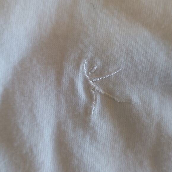 Danskin Now Shirt Women's Size Large White Short Sleeve Tee - Picture 3 of 6